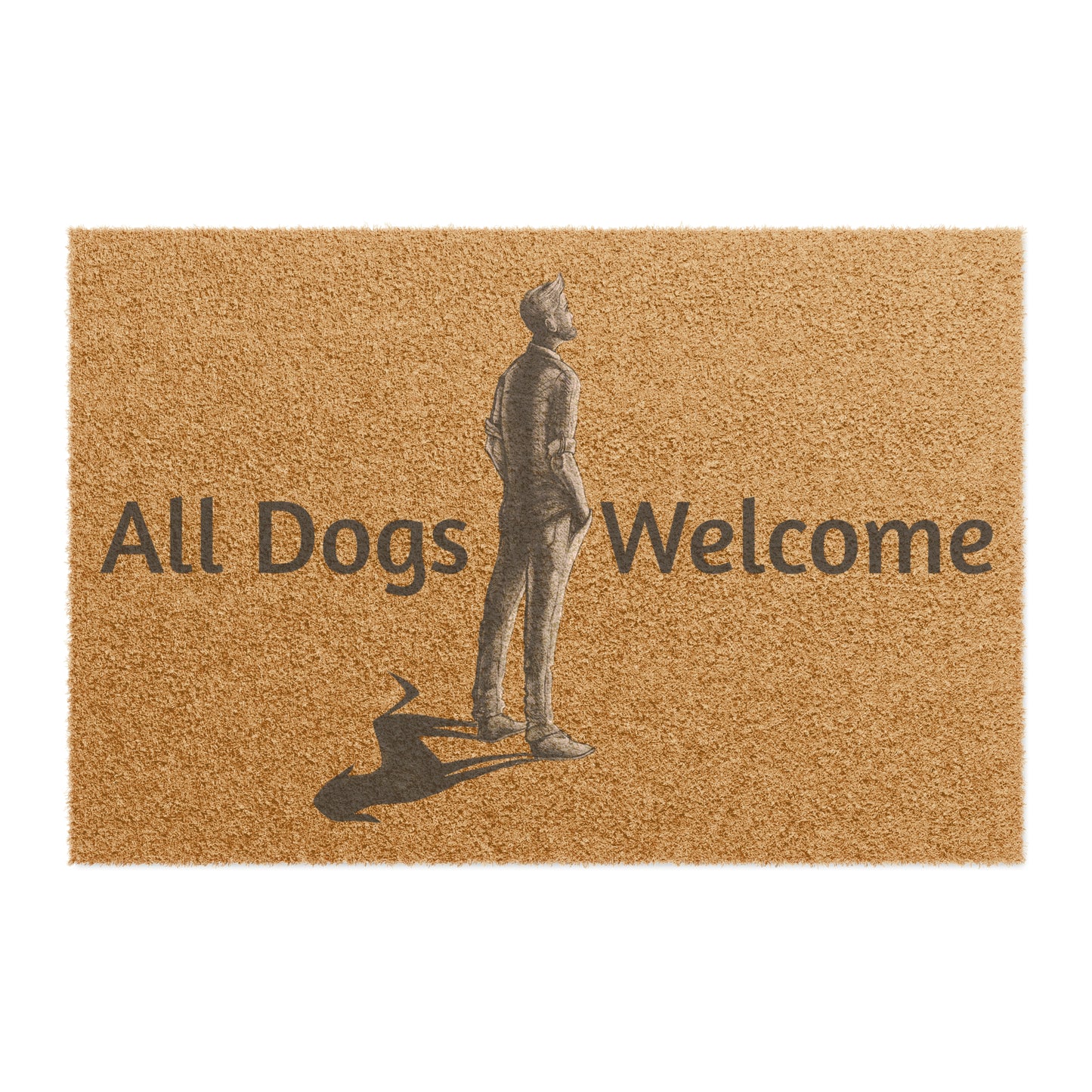 mydogmyshadow Doormat with back shadow