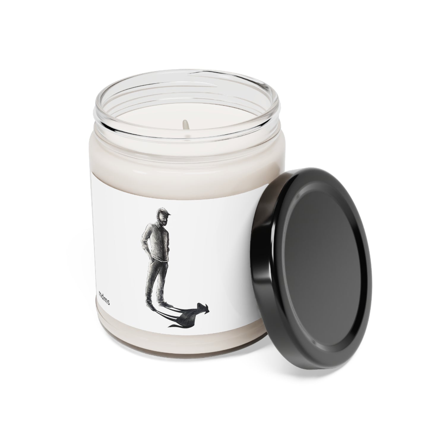 mydogmyshadow Scented Soy Candle, 9oz - front shadow