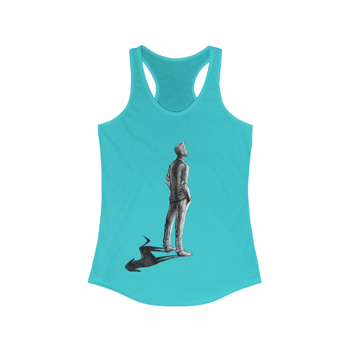 mydogmyshadow Women's Ideal Racerback Tank - back shadow