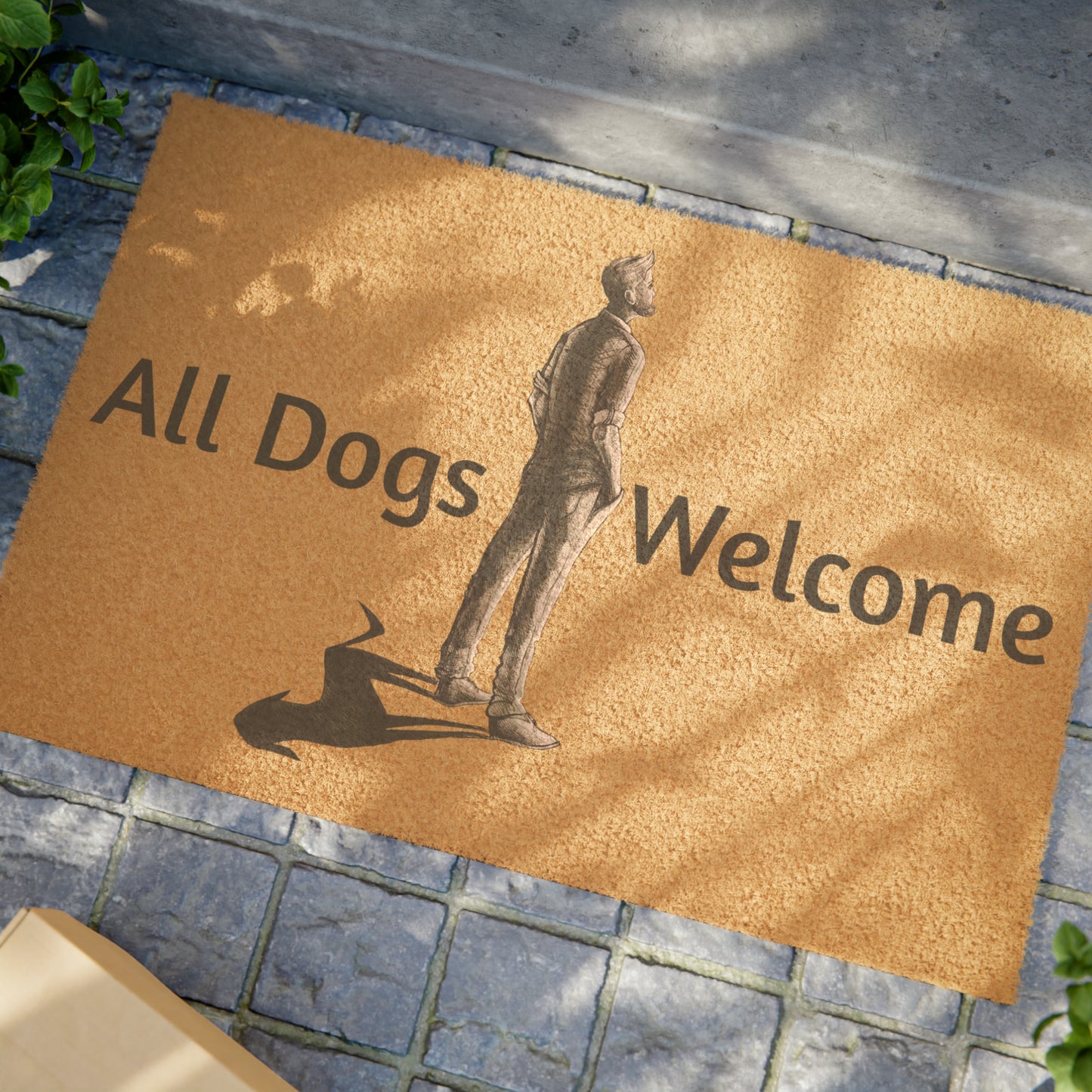 mydogmyshadow Doormat with back shadow