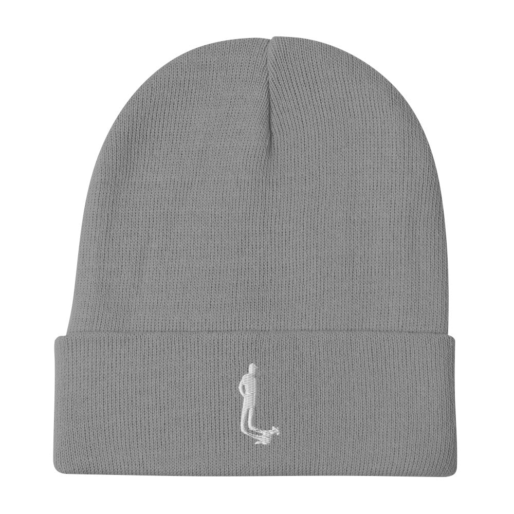 mydogmyshadow Embroidered Beanie  - front shadow